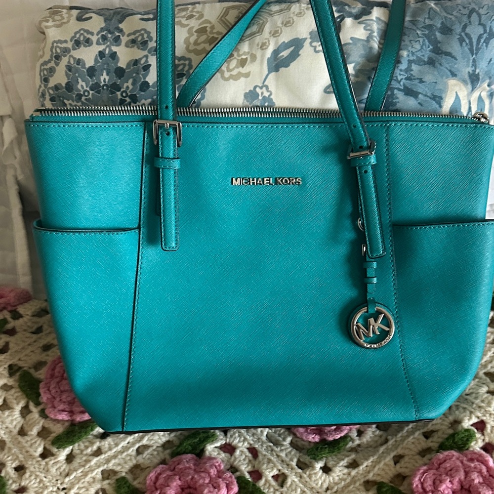 Teal MK Handbag